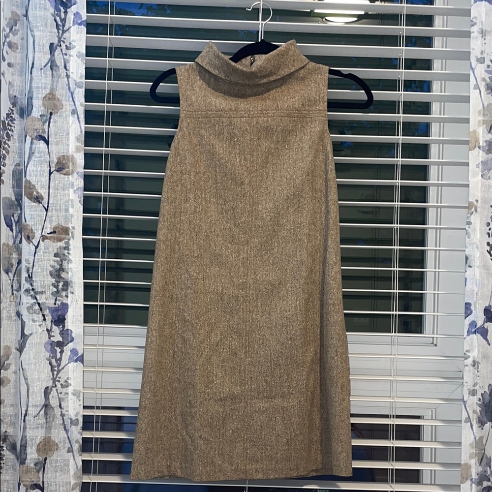 Lilly Pulitzer Tan Sheath Dress with Cowl Neck